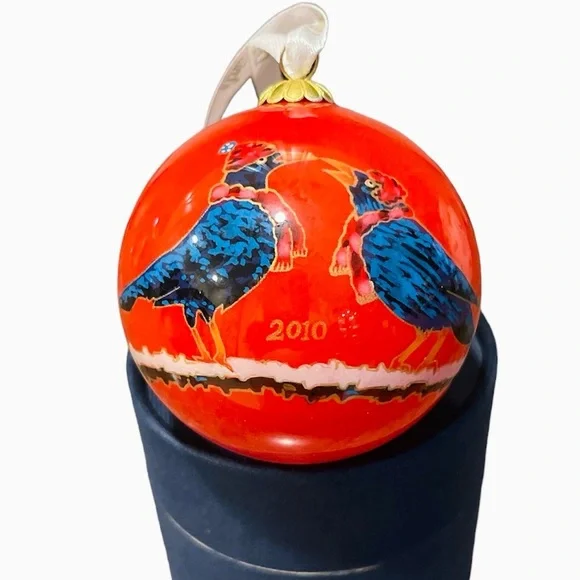 2010 Dillards Four Calling Birds 12 Days of Christmas Ornament Fourth In Series - Picture 3 of 3